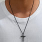 Commute Cross Necklace [304 Stainless Steel]