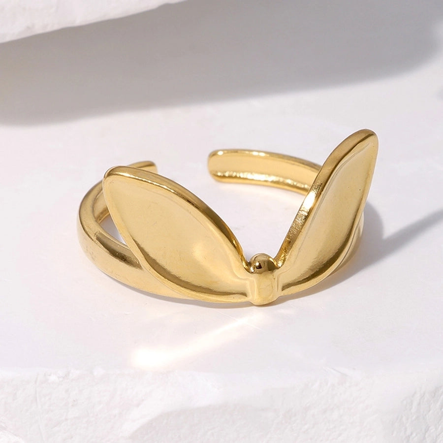 Anillo de arco [304 acero inoxidable de 18k chapado]