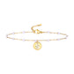 Letter Pearl Anklet [acero inoxidable 201, 18k dorado chapado]