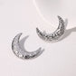 Moon Earrings [304 Stainless Steel,18K Gold Plated]