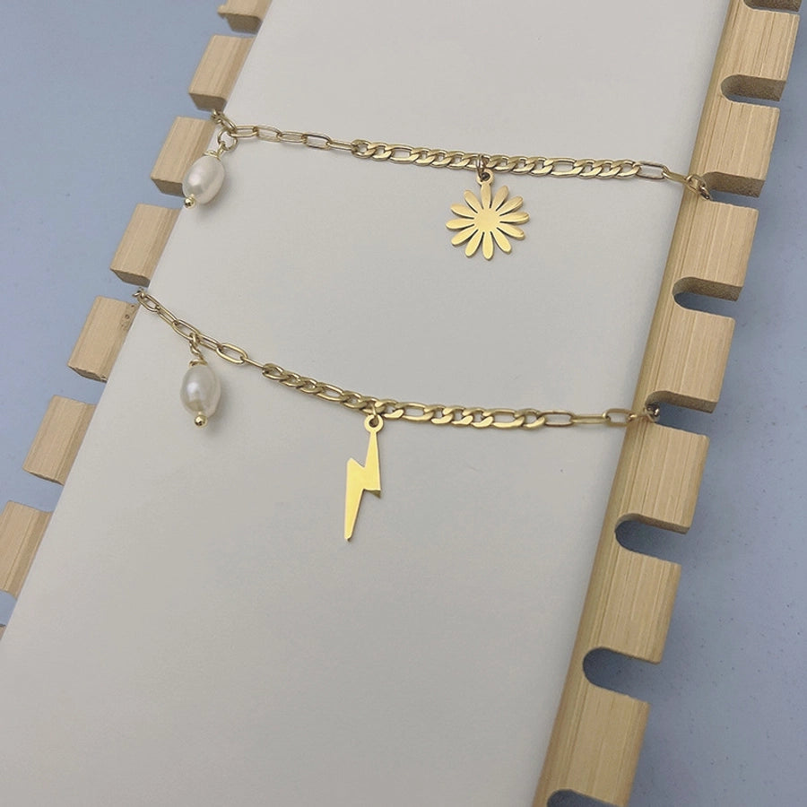 Chain Sun/Thunder Bracelet [Stainless Steel]