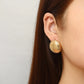 Mix Designs Earrings [Stainless Steel,18K Gold Plated]