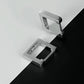 Square Hollow Stud Earrings [Stainless Steel]