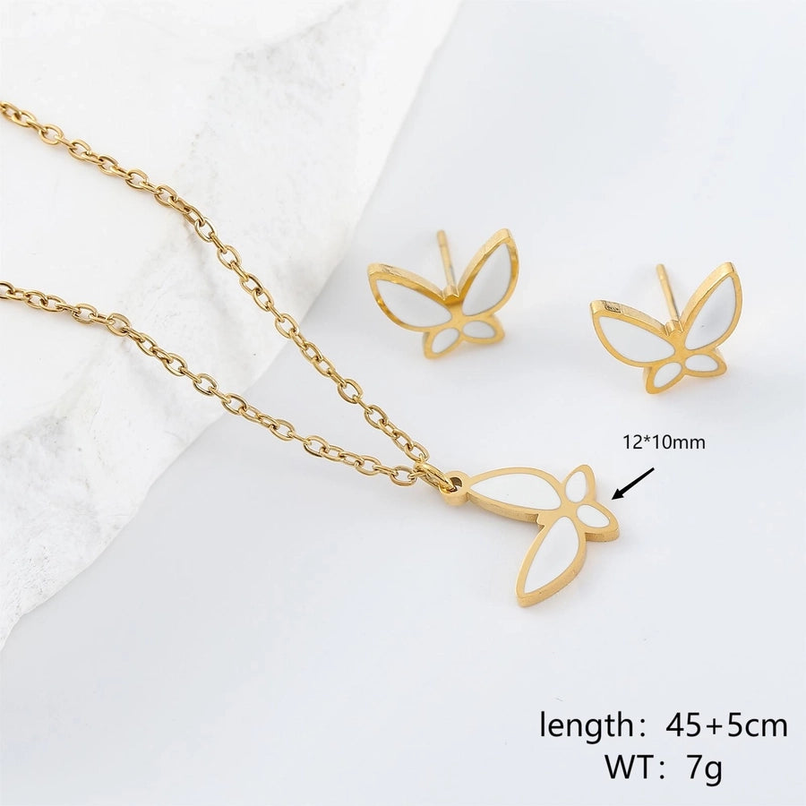 Butterfly Jewelry Set [304 Stainless Steel]