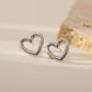 Cute Heart Shape Earrings [304 Stainless Steel,18K Gold Plated]