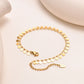 Round Coins Anklet [201 Stainless Steel, 18K Gold Plated]