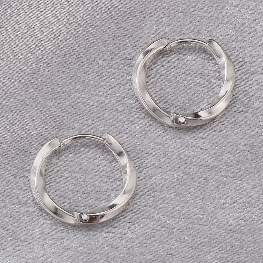 Plain & Punk Earrings [304 Stainless Steel]