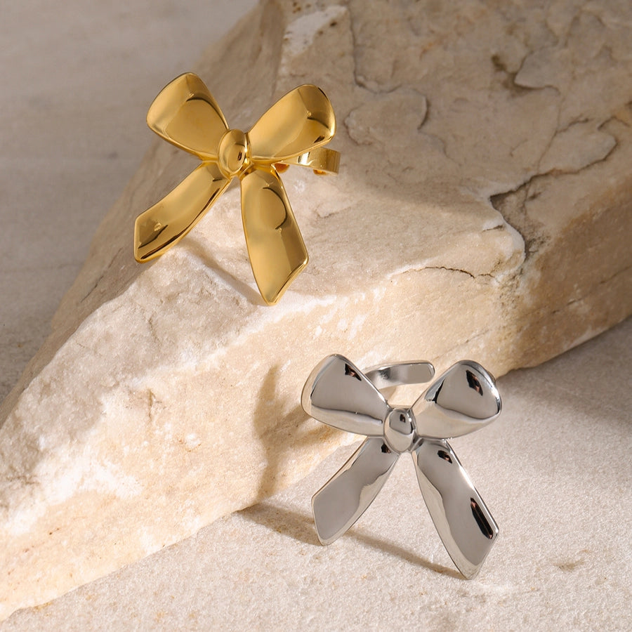 Bow Knot Ring [304 Stainless Steel 18K Gold Plated]