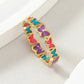 Colored Butterfly Enamel Ring [Stainless Steel]