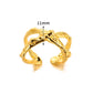 Mix Designs Ring [304 Stainless Steel 18K Gold Plated]