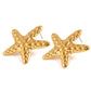 Starfish Earrings [304 Stainless Steel,18K Gold Plated]