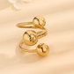 Irregular Ring [304 Stainless Steel 18K Gold Plated]