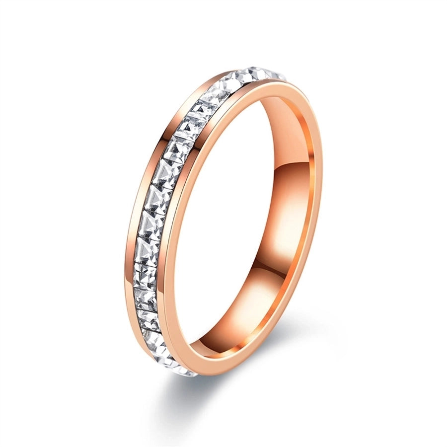 Zircon Band Ring [Stainless Steel]