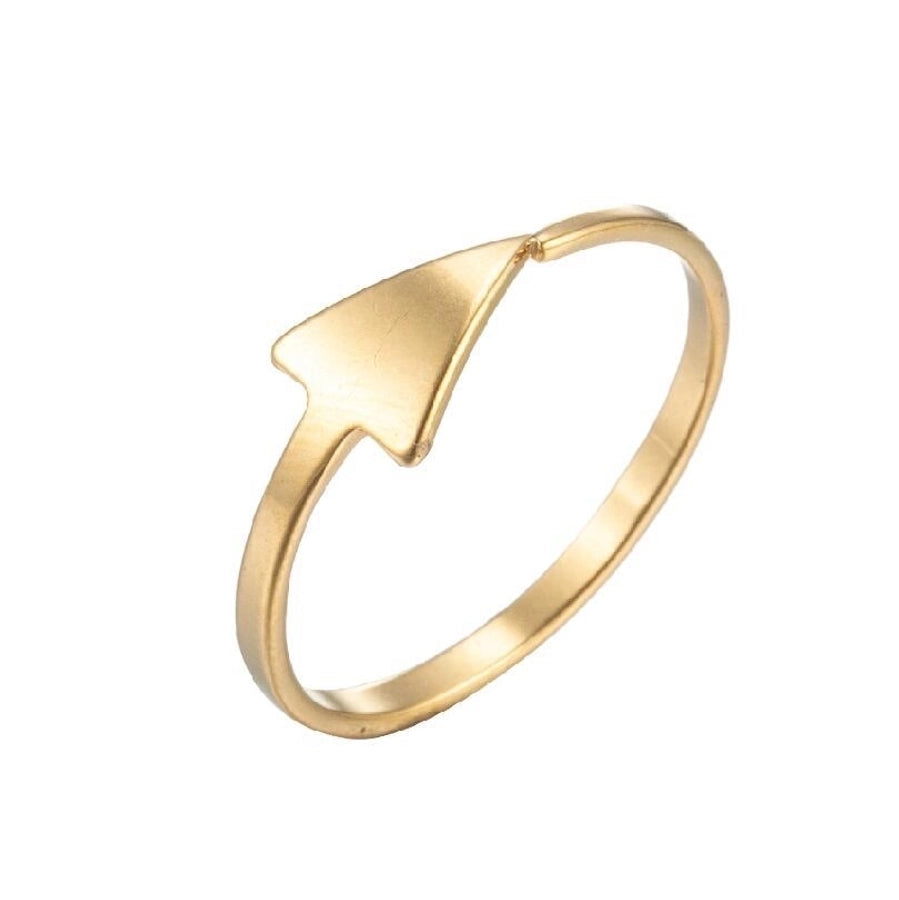 Thin Mix Design Ring [201 Stainless Steel, 18K Gold Plated]