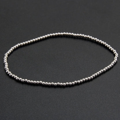 Round Beads Elastic Bracelet [304 Stainless Steel