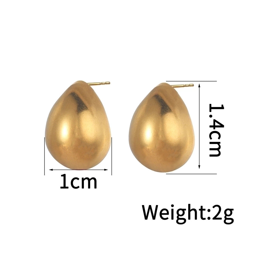 Pearl Gold Earrings [304 Stainless Steel]