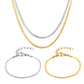 Flat Snake Chain Bracelets/Necklace [304 Stainless Steel,18K Gold Plated]