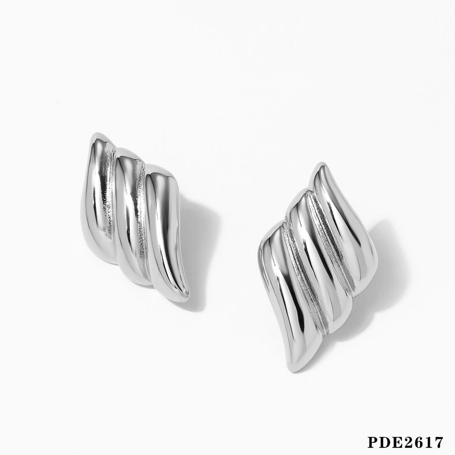 Wings Earrings [304 Stainless Steel,16K Gold Plated]