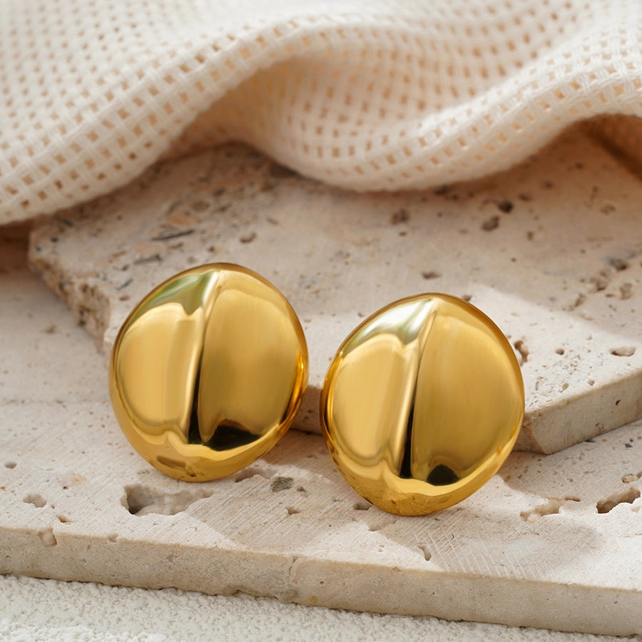 Mix Designs Earrings [304 Stainless Steel,18K Gold Plated]