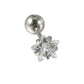 1 Piece Ear Cartilage Stud Star Zircon Earrings [304 Stainless Steel, 18K Gold Plated]