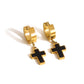 Cross Drop Earrings Earrings [304 Stainless Steel]