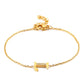 Letter Bracelets [304 Stainless Steel,18K Gold Plated]