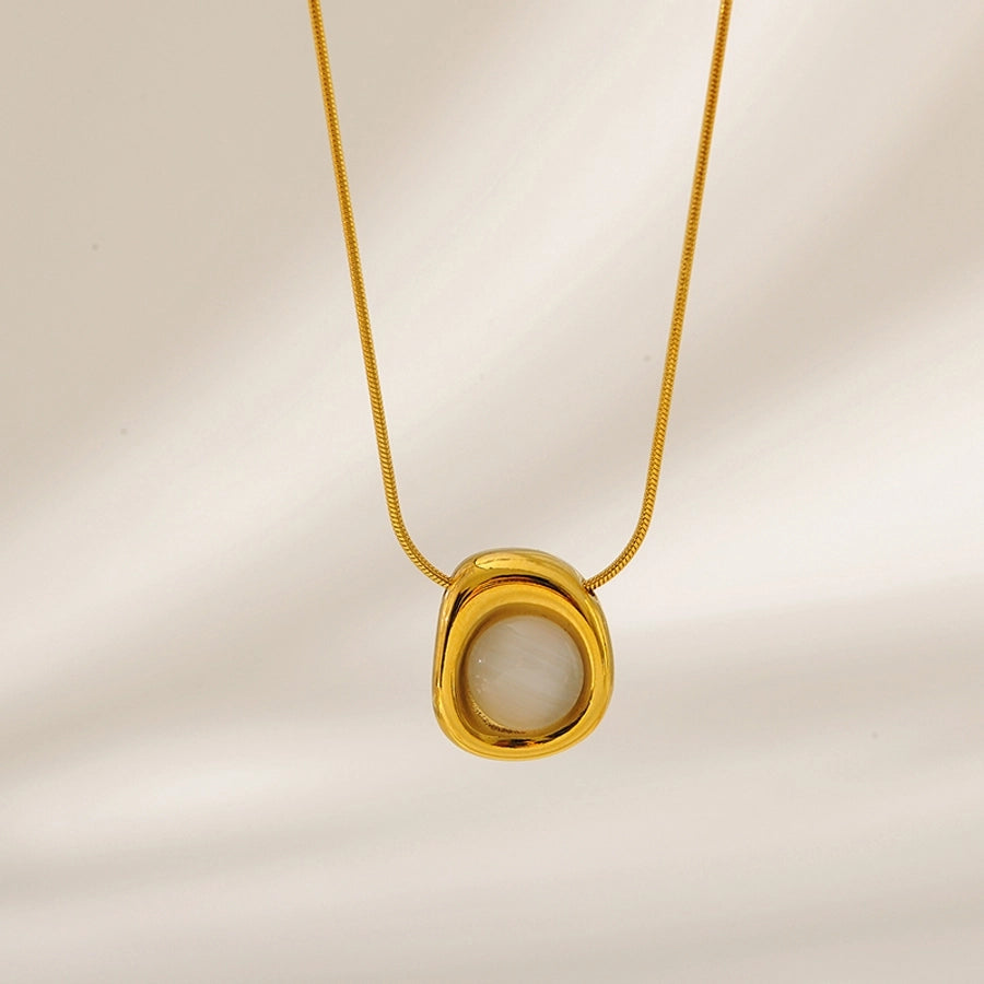 Simple Style Geometric Necklace [304 Stainless Steel]