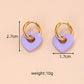 Heart Shape Drop Earrings [201 Stainless Steel]