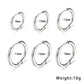 Pack of 6 Hoop Earrings [201 Stainless Steel]