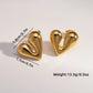 Mix Designs Earrings [304 Stainless Steel,18K Gold Plated]