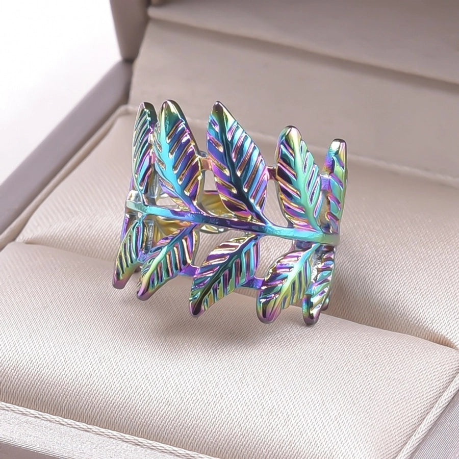 Leaves Ring [304 Stainless Steel]