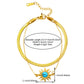 Sun/Heart/Butterfly Turquoise Bracelets [304 Stainless Steel,18K Gold Plated]