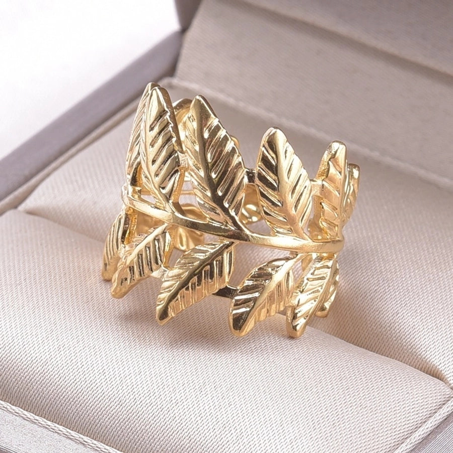 Leaves Ring [304 Stainless Steel]