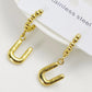 Letter Drop Earrings [304 Stainless Steel,18K Gold Plated]