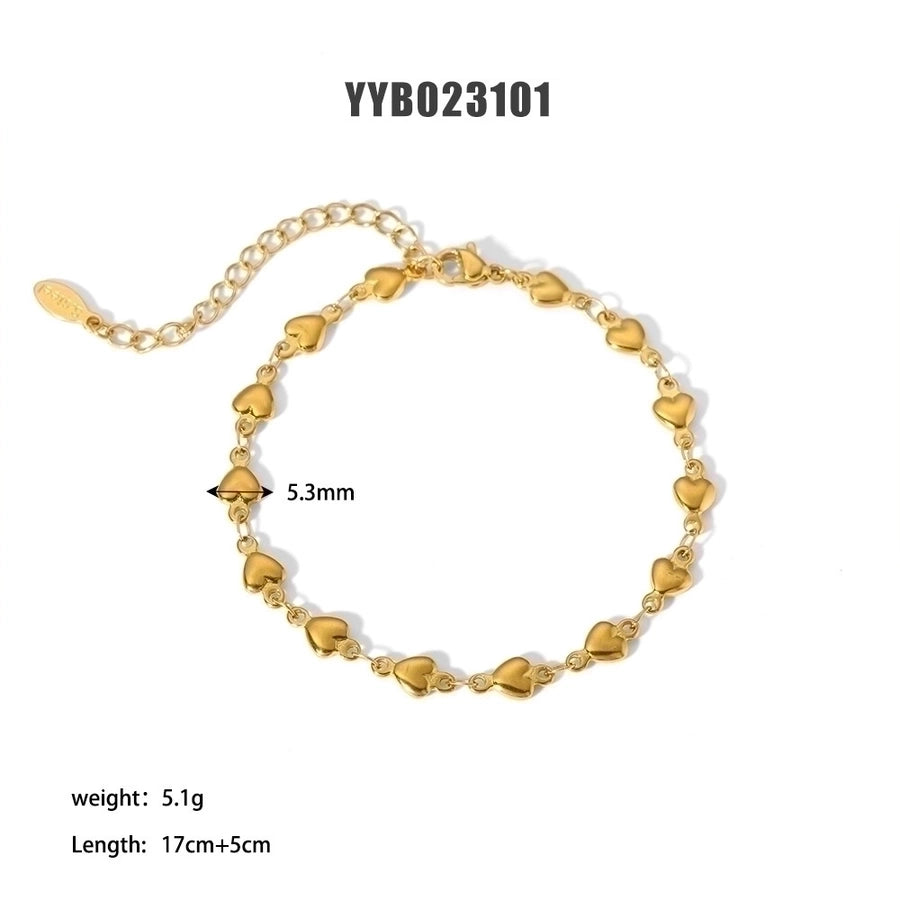 Various Styles Chain Bracelets [201 Stainless Steel,18K Gold Plated]