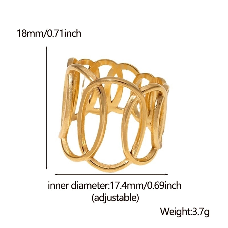 Hohlkreise offener Ring [Edelstahl]