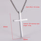 Simple Style Cross Necklace [304 Stainless Steel]