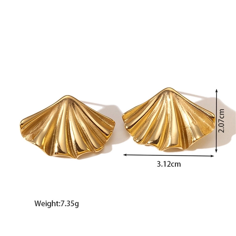 Miss Designs Waves Earrings [304 Stainless Steel,18K Gold Plated]