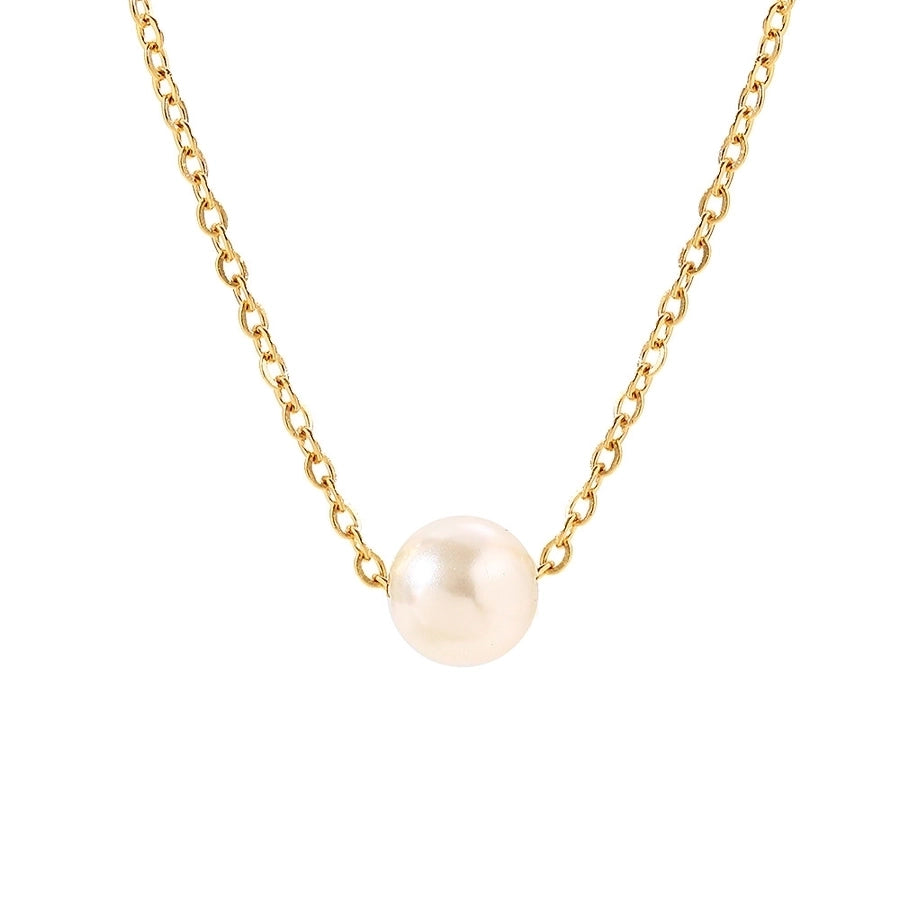 Imitation Pearl Necklaces Necklace [304 Stainless Steel]