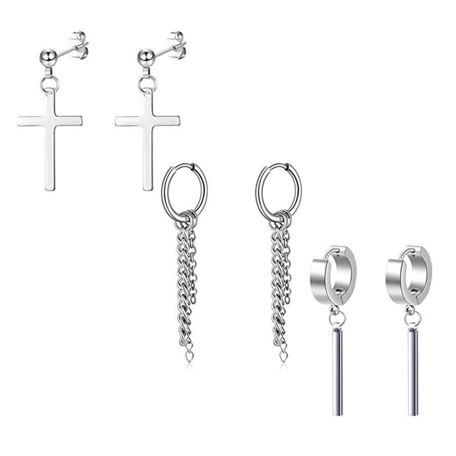 Sets of Drop Earrings [ Stainless Steel]