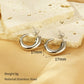 Small Hoop Earrings [304 Stainless Steel, 18K Gold Plated]