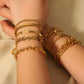 Gold Chain Bracelets [304 Stainless Steel,18K Gold Plated]