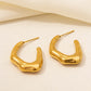 Modern Style Irregular Earrings [304 Stainless Steel,18K Gold Plated]