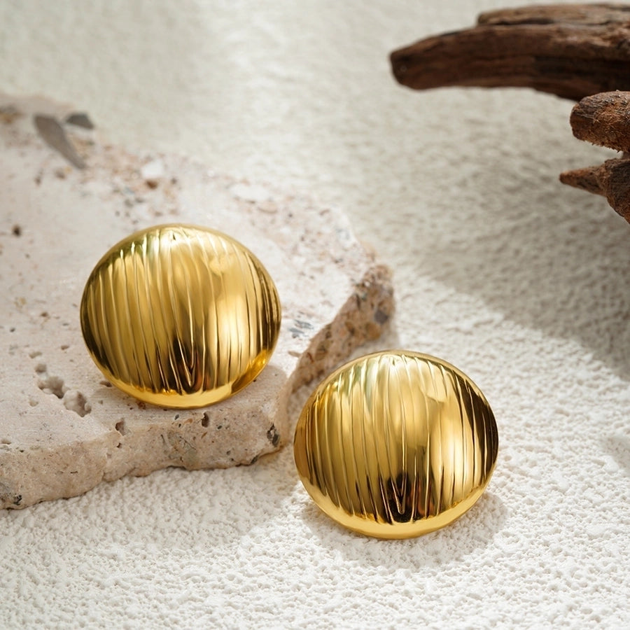 Mix Designs Earrings [Stainless Steel,18K Gold Plated]