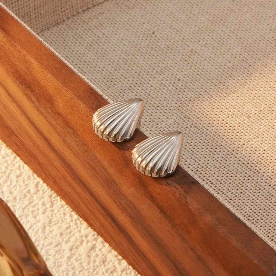 Marine Style Shell Earrings [304 Stainless Steel,18K Gold Plated]