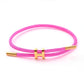 H Letter Wire Rope  Bracelets [304 Stainless Steel, 18K Gold Plated]