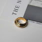 simple style commute solid color stainless steel plating gold plated rings