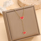 Red Heart Jewelry Set  [304 Stainless Steel]