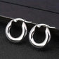 Round Hoop Earrings [304 Stainless Steel,18K Gold Plated]