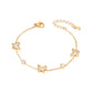 Star/Flower/Butterfly Shell Bracelets [304 Stainless Steel,18K Gold Plated]